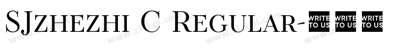 SJzhezhi C Regular字体转换